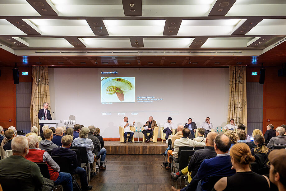 Publikum und Köche im gut gefüllten Klemperer-Saal der SLUB Dresden