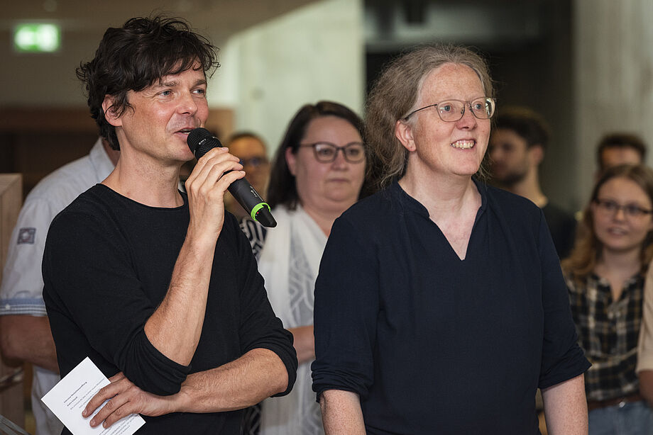 André Eckardt spricht zur Mediathekseröffnung